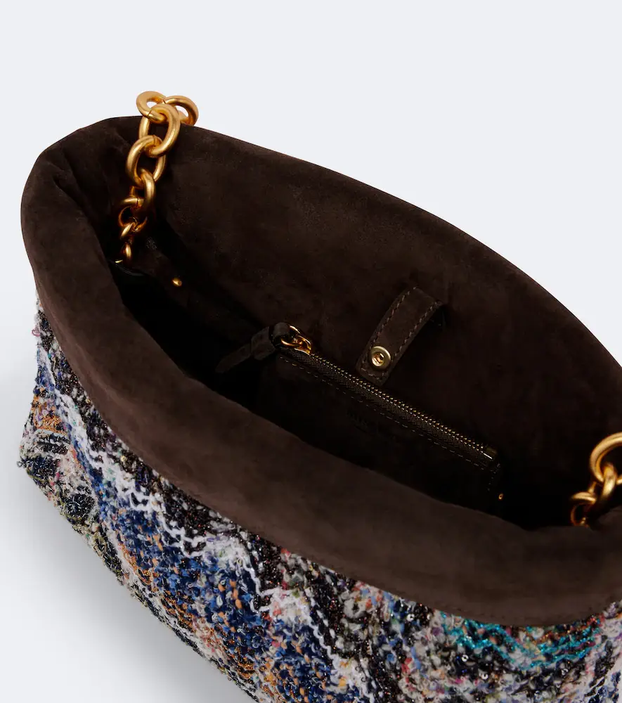 Missoni Suede-lined knitted shoulder bag | Thumbnail 3 Missoni Suede-lined knitted shoulder bag | Thumbnail 3