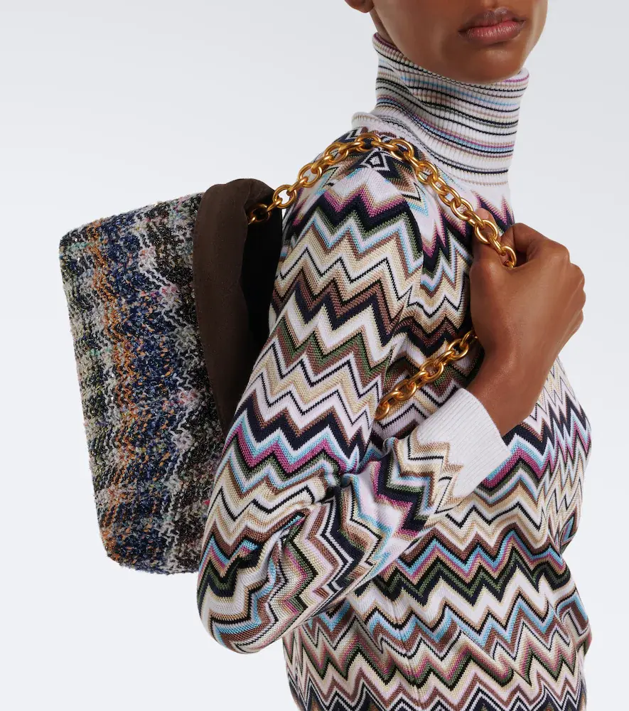 Missoni Suede-lined knitted shoulder bag | Thumbnail 4 Missoni Suede-lined knitted shoulder bag | Thumbnail 4