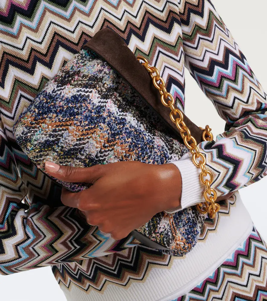 Missoni Suede-lined knitted shoulder bag | Thumbnail 5 Missoni Suede-lined knitted shoulder bag | Thumbnail 5