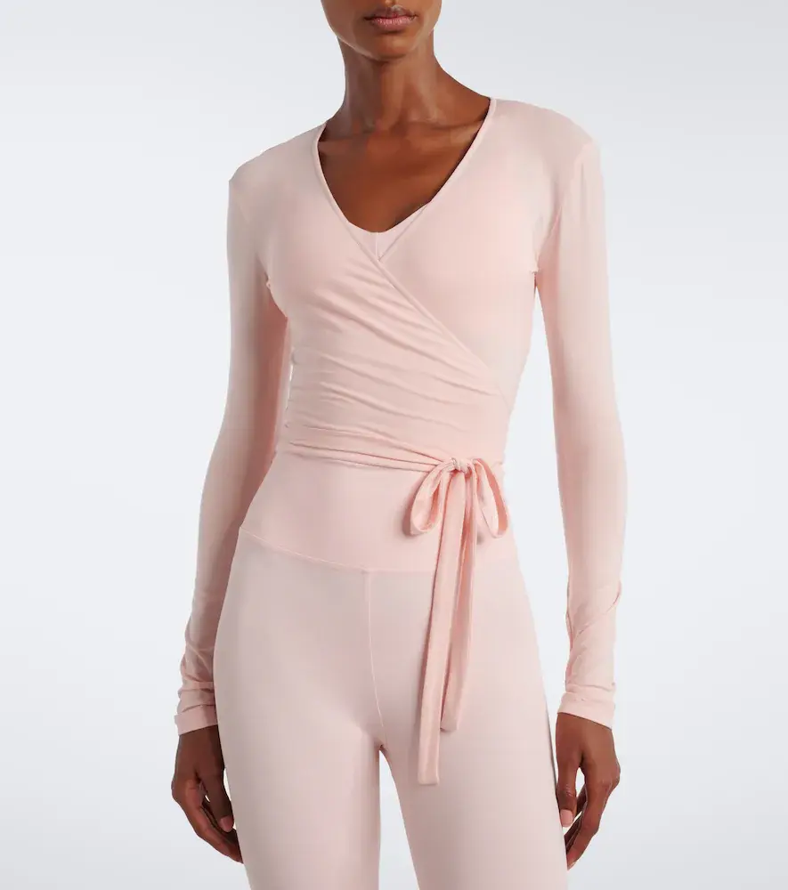 NORBA Ribbed-knit wrap top | Thumbnail 3 NORBA Ribbed-knit wrap top | Thumbnail 3