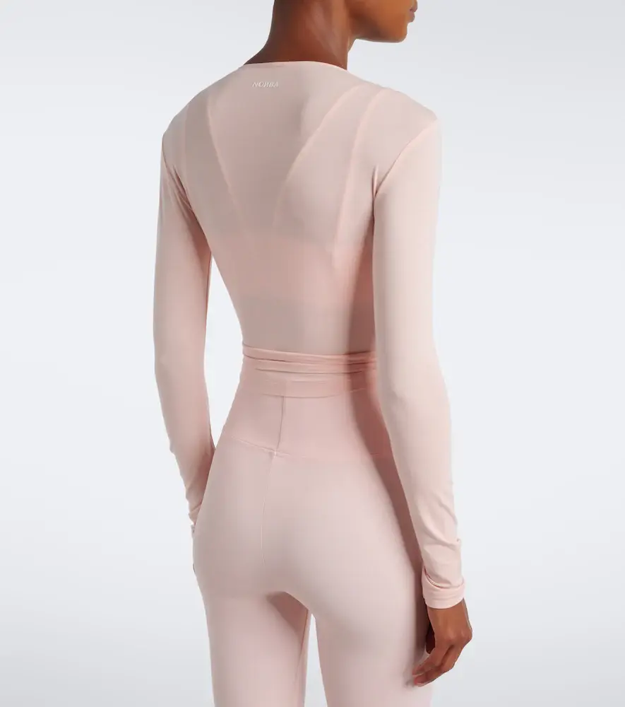 NORBA Ribbed-knit wrap top | Thumbnail 6 NORBA Ribbed-knit wrap top | Thumbnail 6