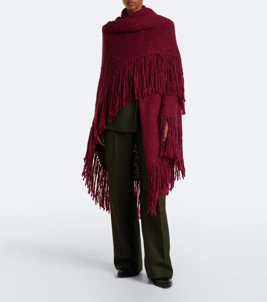 Gabriela Hearst Lauren fringed knitted cashmere shawl | Thumbnail 2 Gabriela Hearst Lauren fringed knitted cashmere shawl | Thumbnail 2
