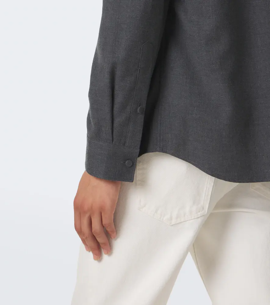 Gabriela Hearst Abbe cotton and cashmere shirt | Thumbnail 5 Gabriela Hearst Abbe cotton and cashmere shirt | Thumbnail 5