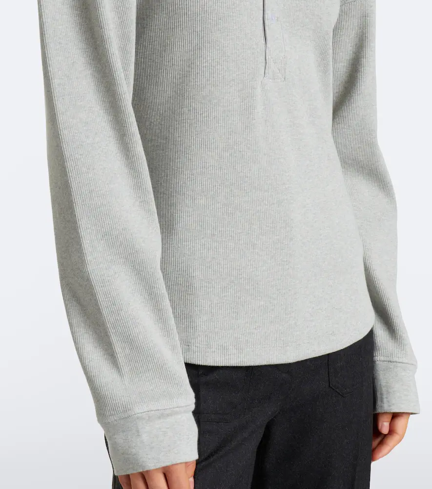 Victoria Beckham Hazel ribbed-knit cotton top | Thumbnail 5