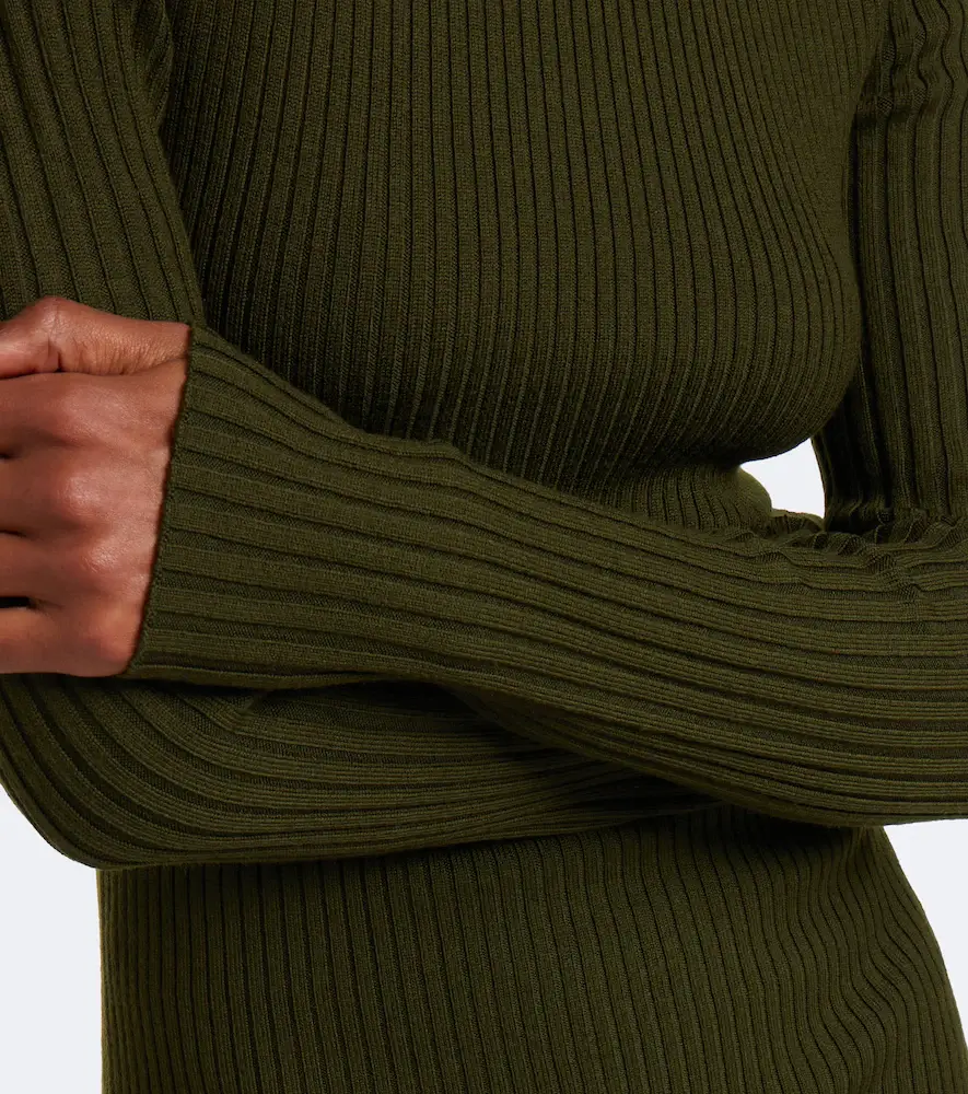 Victoria Beckham Ribbed-knit wool-blend sweater | Thumbnail 3 Victoria Beckham Ribbed-knit wool-blend sweater | Thumbnail 3