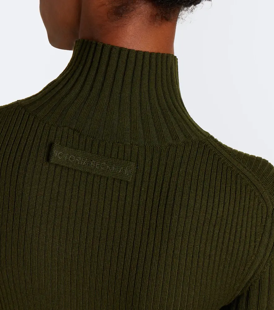 Victoria Beckham Ribbed-knit wool-blend sweater | Thumbnail 4 Victoria Beckham Ribbed-knit wool-blend sweater | Thumbnail 4