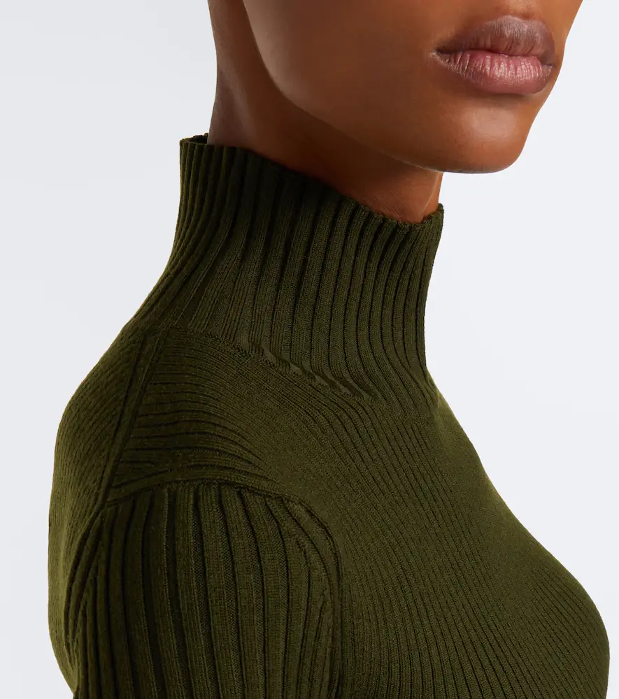 Victoria Beckham Ribbed-knit wool-blend sweater | Thumbnail 7 Victoria Beckham Ribbed-knit wool-blend sweater | Thumbnail 7