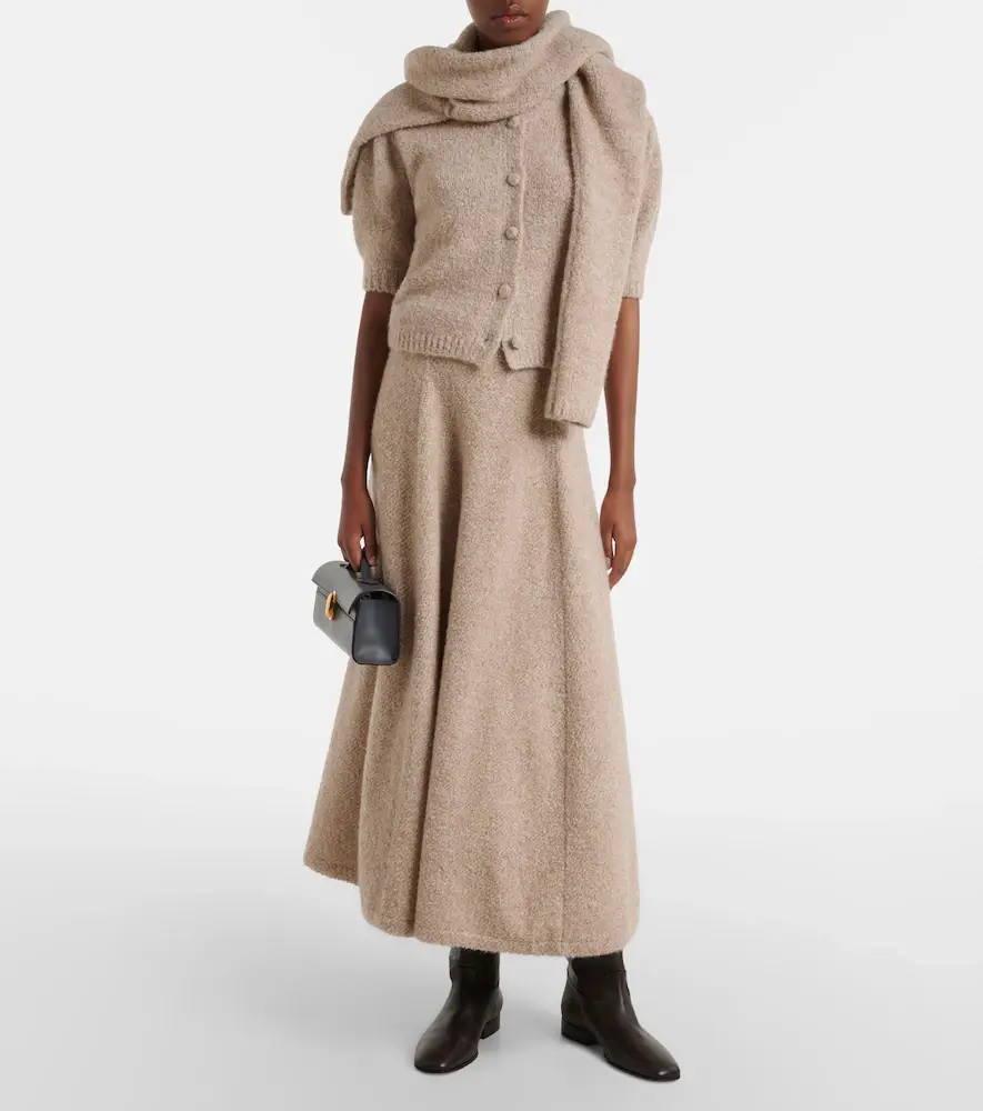 AGNONA Cashmere, silk, and wool cardigan | Thumbnail 2