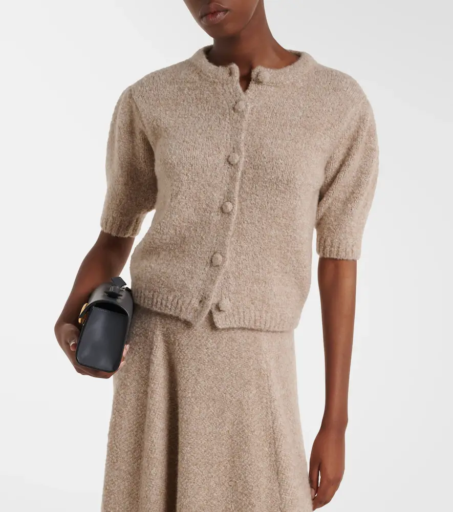 AGNONA Cashmere, silk, and wool cardigan | Thumbnail 6