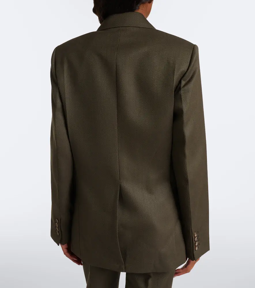 Victoria Beckham Virgin wool twill blazer | Thumbnail 3 Victoria Beckham Virgin wool twill blazer | Thumbnail 3