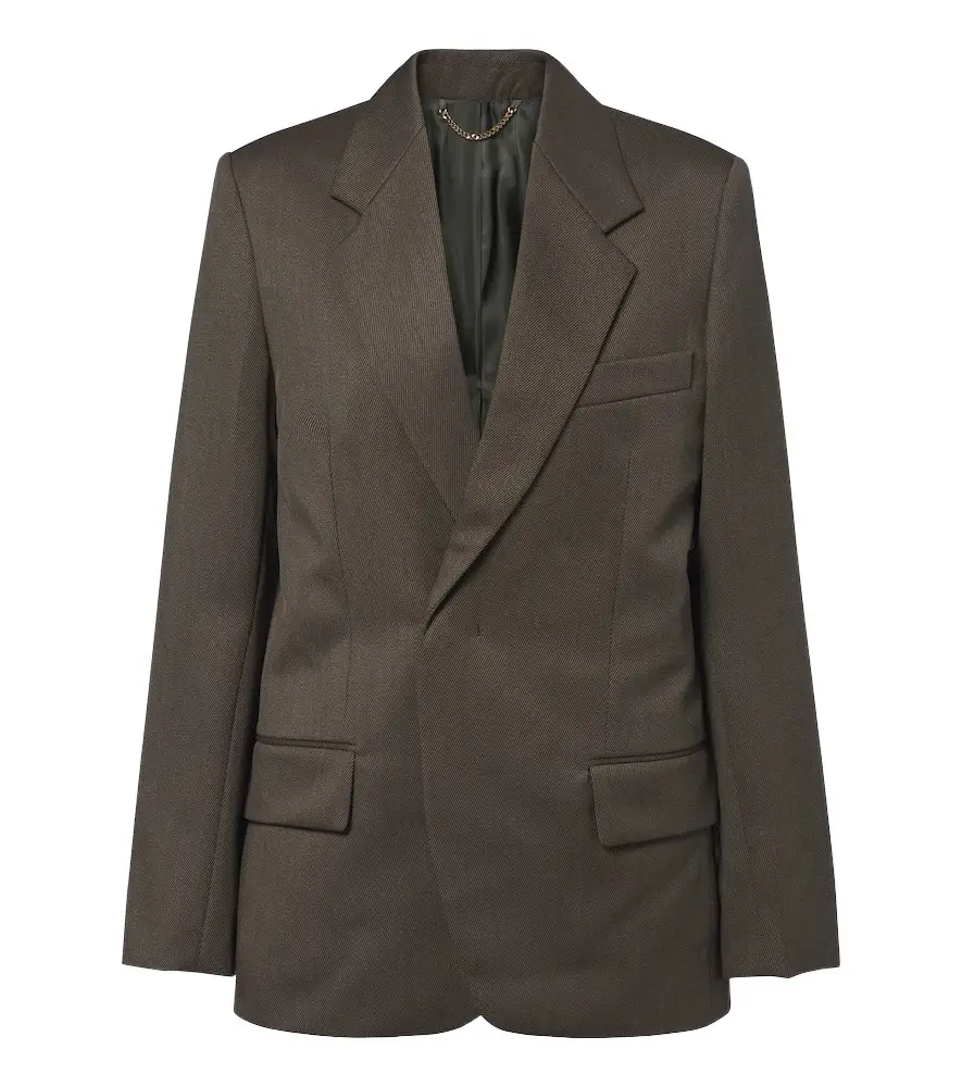 Victoria Beckham Virgin wool twill blazer | Image 1 Victoria Beckham Virgin wool twill blazer | Image 1