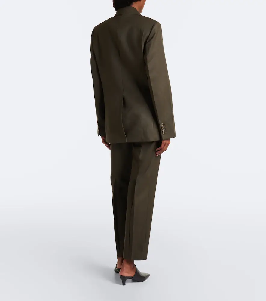 Victoria Beckham Virgin wool twill straight pants | Thumbnail 3 Victoria Beckham Virgin wool twill straight pants | Thumbnail 3