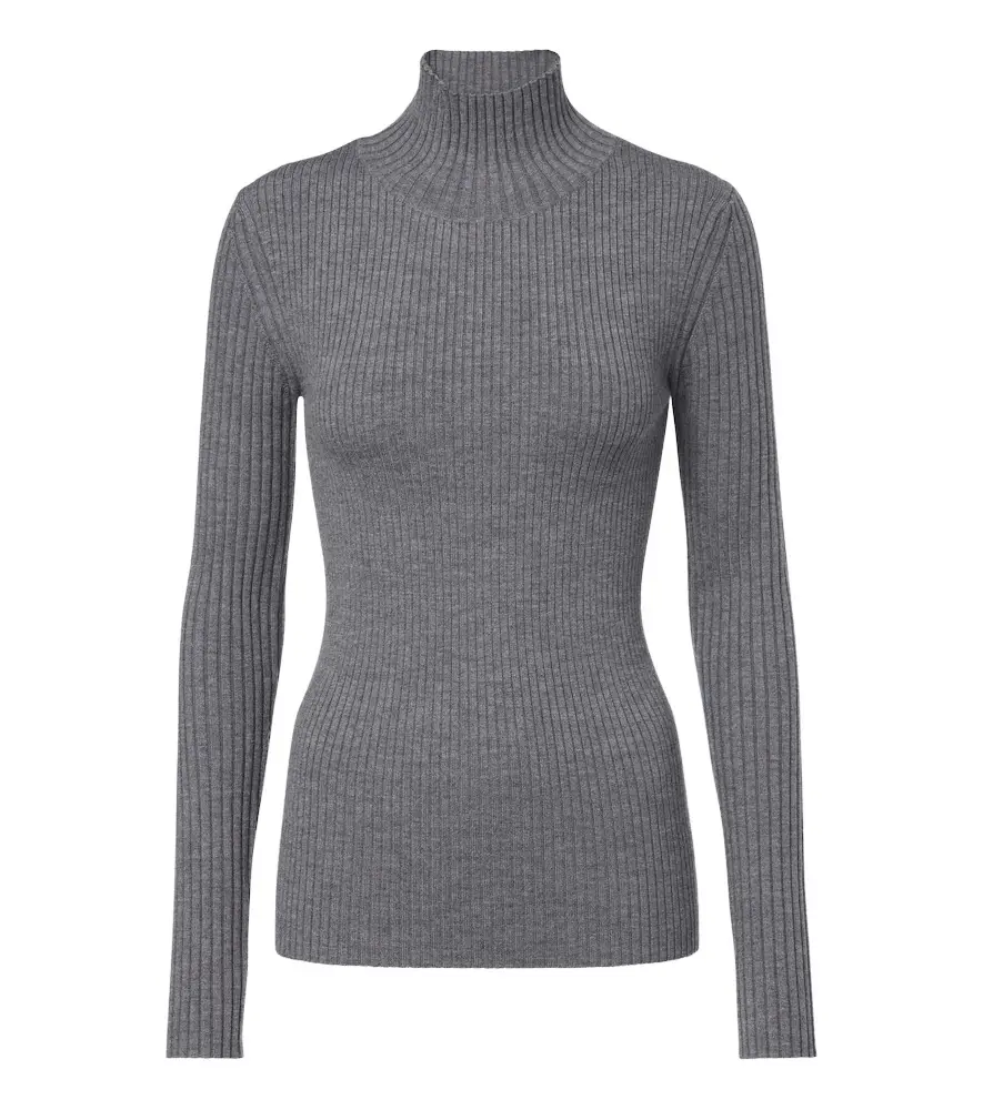 Victoria Beckham Ribbed-knit wool-blend sweater | Image 1 Victoria Beckham Ribbed-knit wool-blend sweater | Image 1