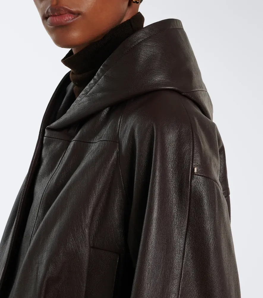 Sportmax Hooded leather jacket | Thumbnail 5 Sportmax Hooded leather jacket | Thumbnail 5