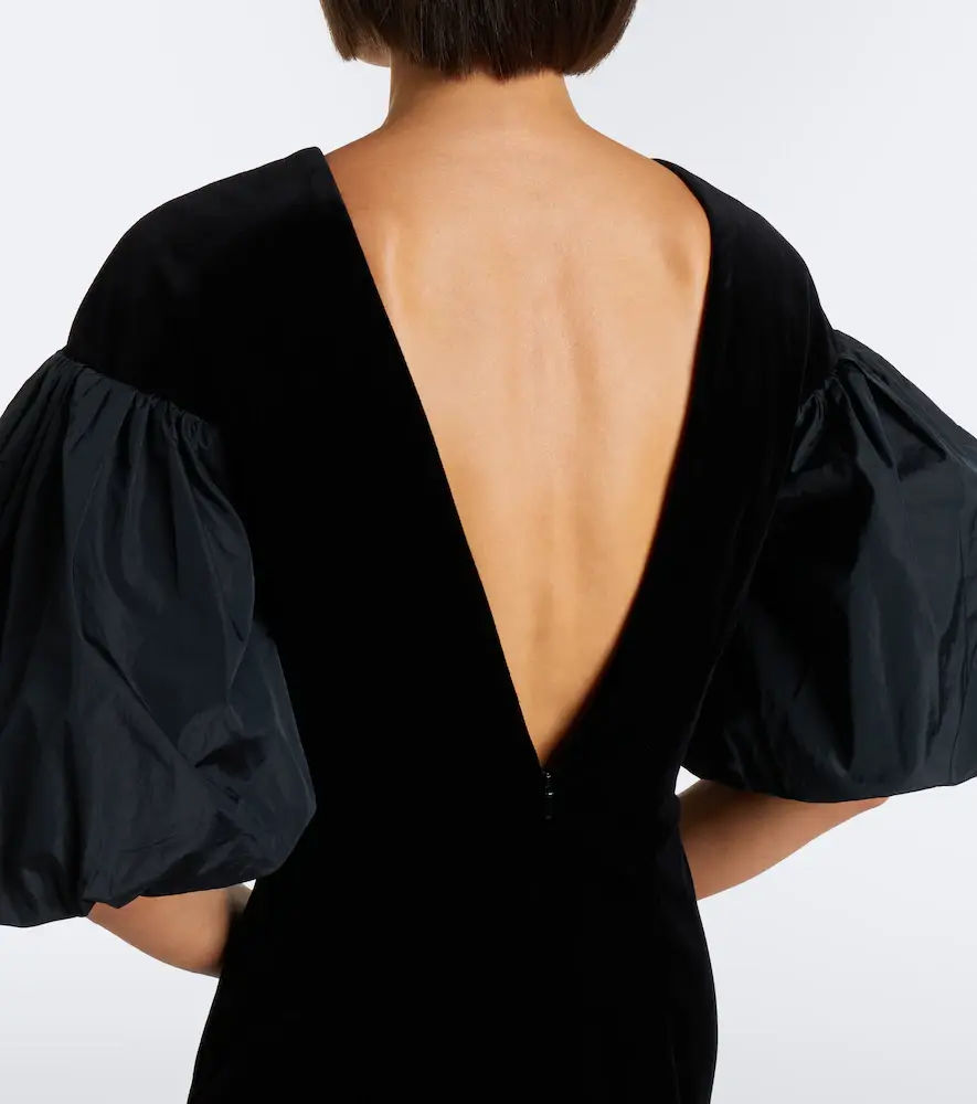 Max Mara Cotton velvet midi dress | Thumbnail 2