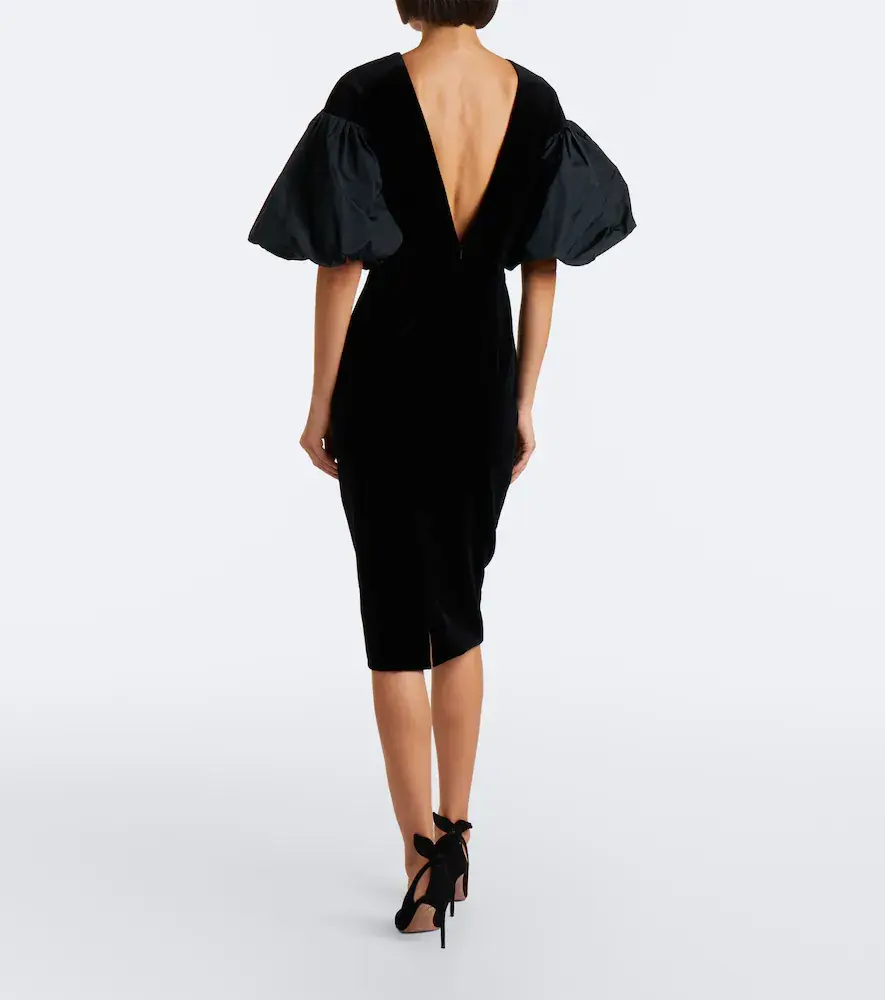 Max Mara Cotton velvet midi dress | Thumbnail 5