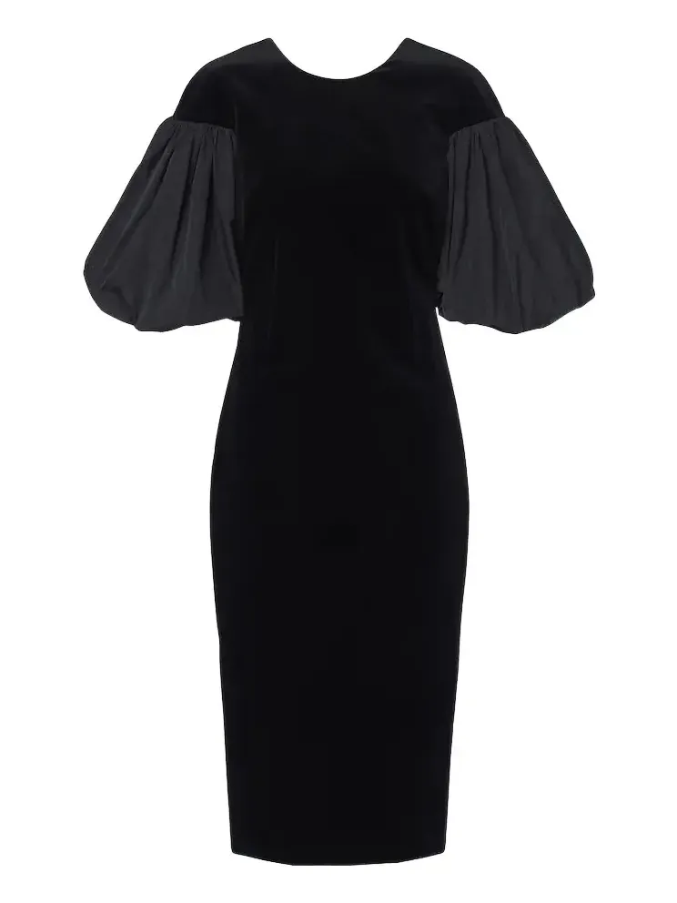 Cotton velvet midi dress Cotton velvet midi dress