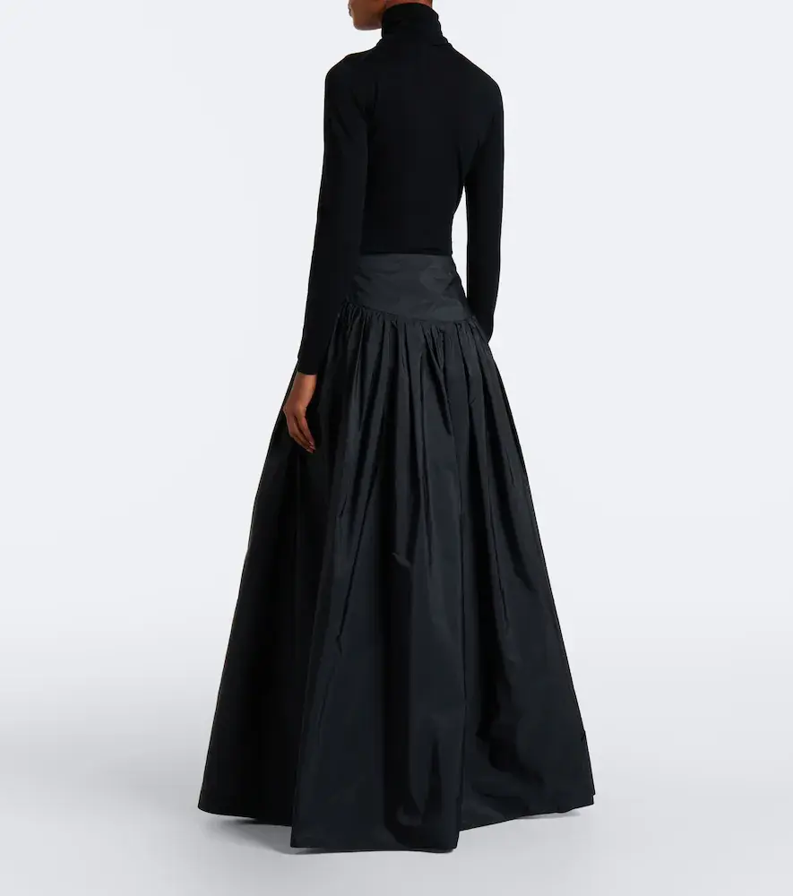 Max Mara Gathered taffeta maxi skirt | Thumbnail 5 Max Mara Gathered taffeta maxi skirt | Thumbnail 5