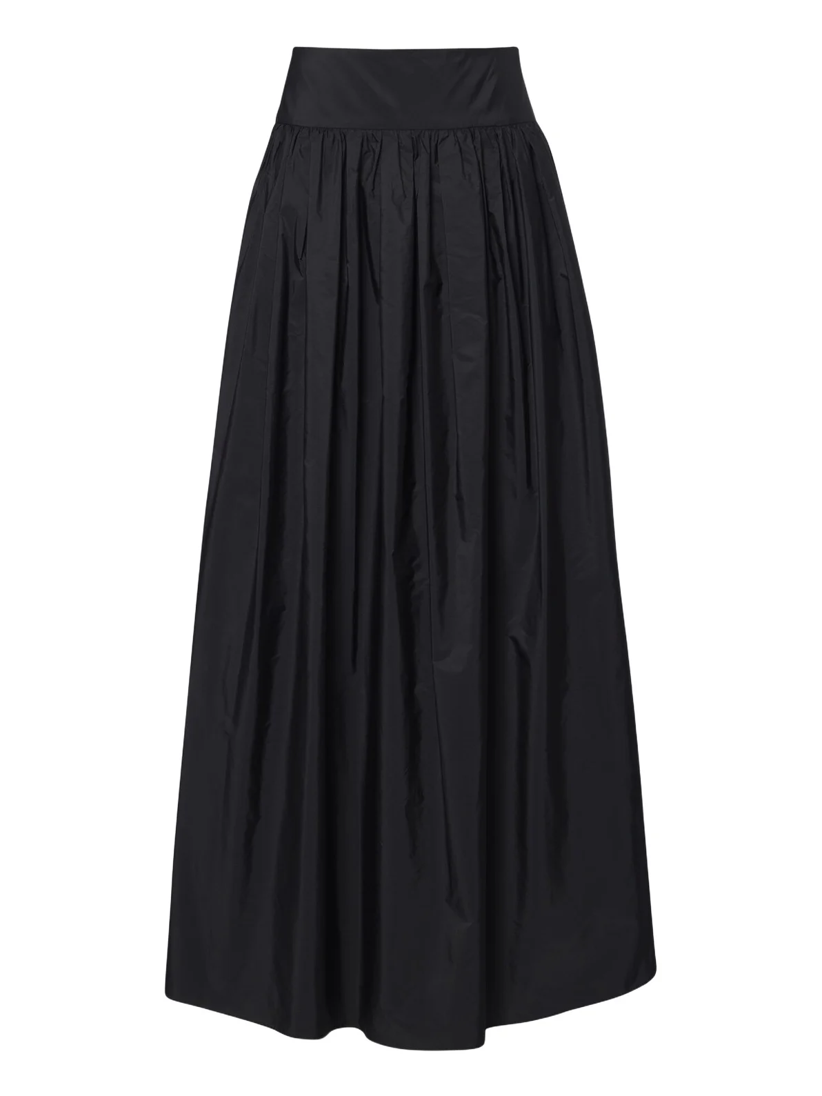 Max Mara Gathered taffeta maxi skirt