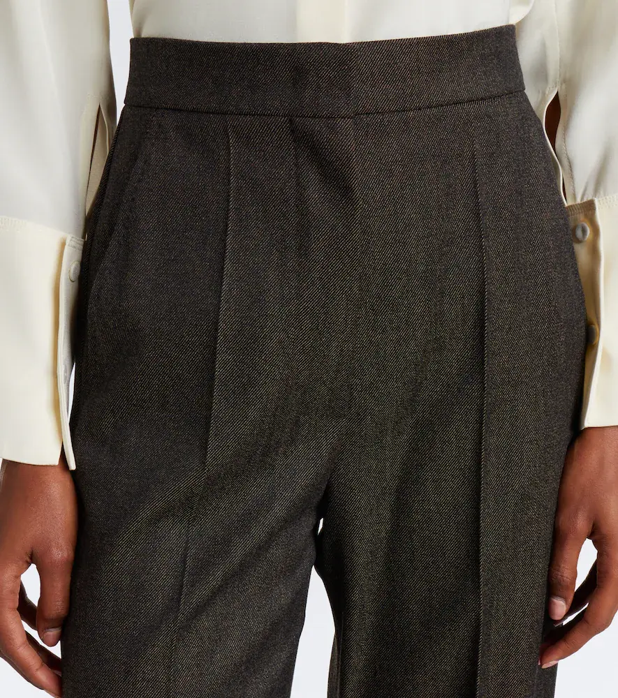 Max Mara Virgin wool wide leg pants | Thumbnail 3 Max Mara Virgin wool wide leg pants | Thumbnail 3