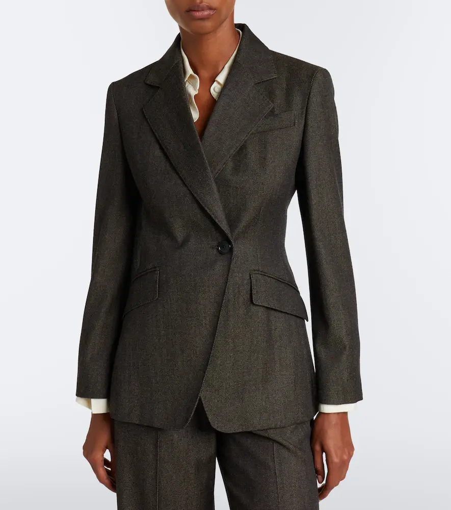 Max Mara Double-breasted virgin wool blazer | Thumbnail 2 Max Mara Double-breasted virgin wool blazer | Thumbnail 2