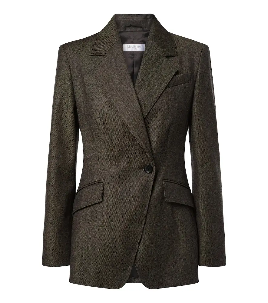 Max Mara Double-breasted virgin wool blazer | Image 1 Max Mara Double-breasted virgin wool blazer | Image 1