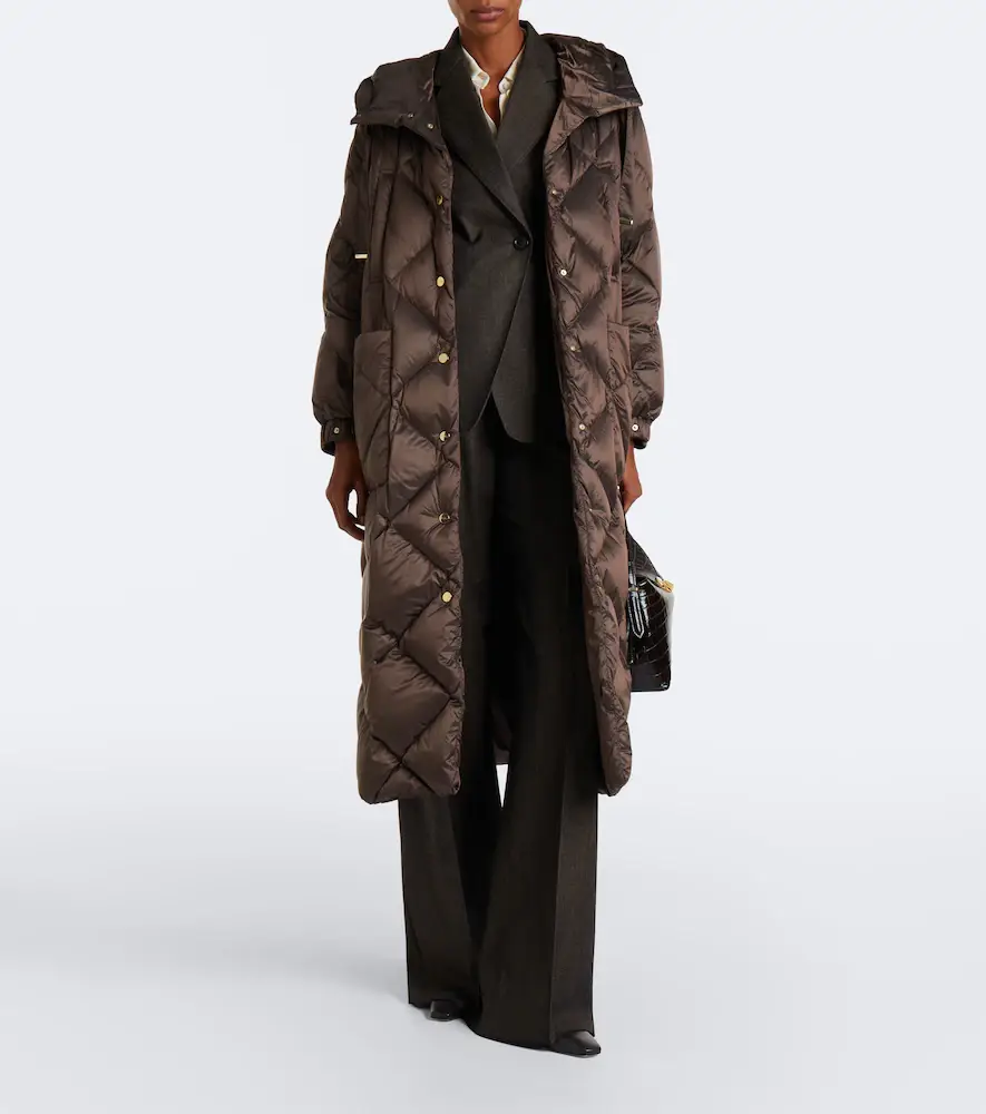 Max Mara Hooded quilted down coat | Thumbnail 6 Max Mara Hooded quilted down coat | Thumbnail 6