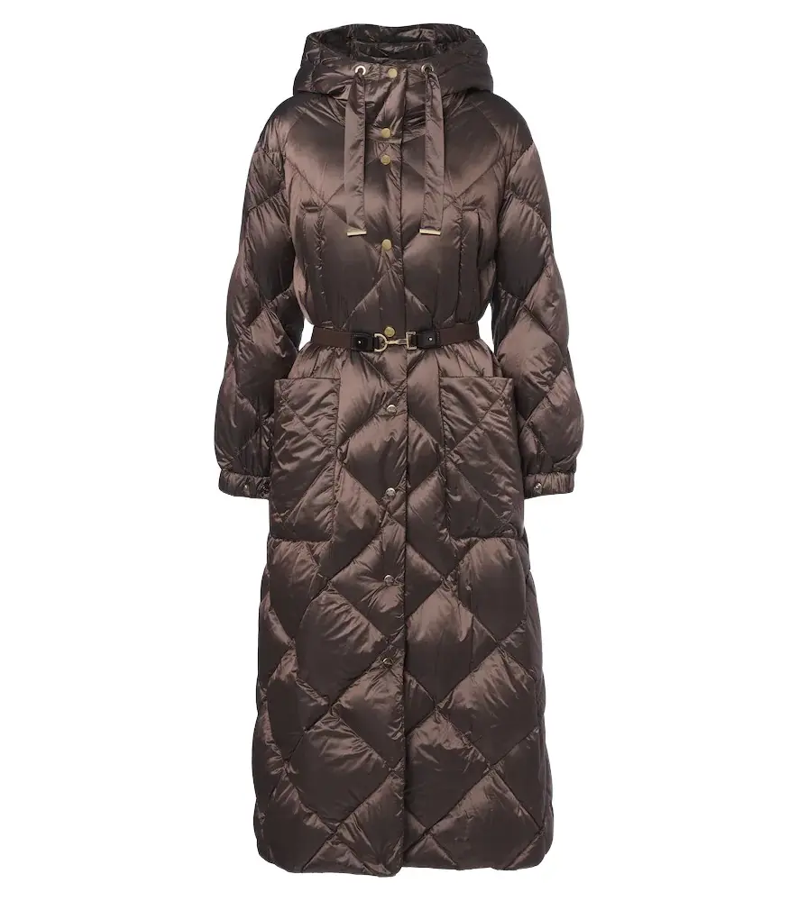 Max Mara Hooded quilted down coat | Image 1 Max Mara Hooded quilted down coat | Image 1
