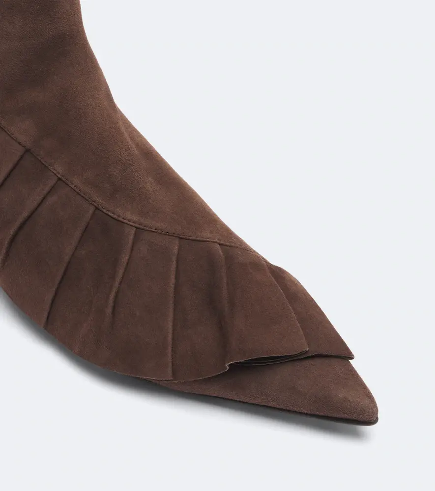 JW Anderson Ruffled suede ankle boots | Thumbnail 2