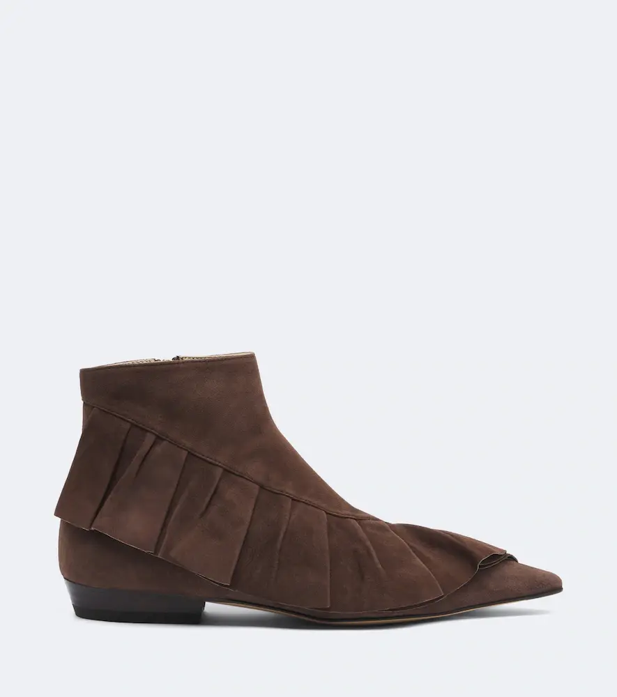 JW Anderson Ruffled suede ankle boots | Thumbnail 3