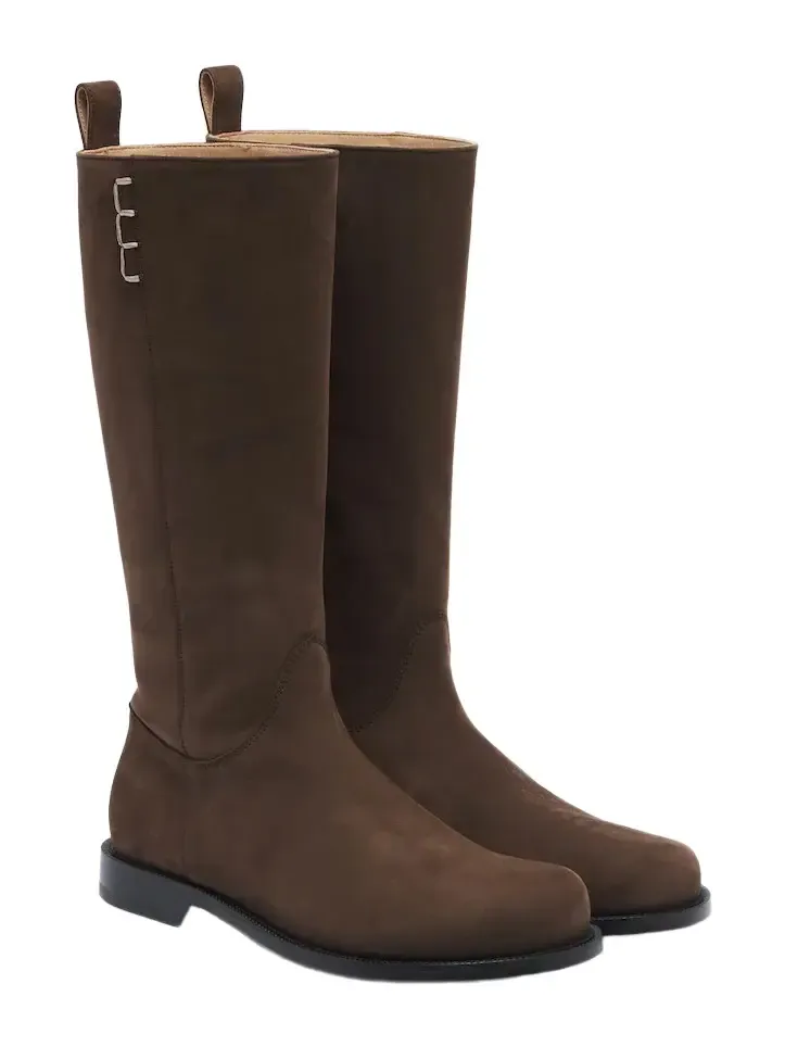 Suede knee-high boots Suede knee-high boots