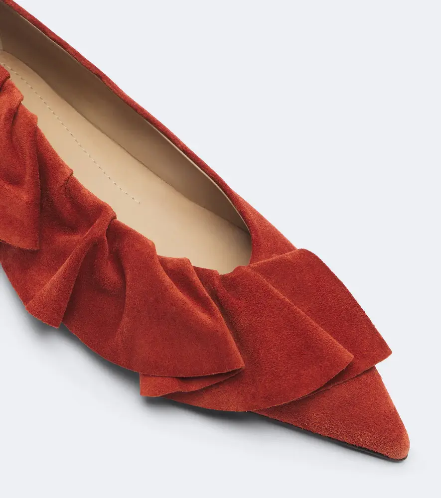 JW Anderson Ruffled suede flats | Thumbnail 2 JW Anderson Ruffled suede flats | Thumbnail 2