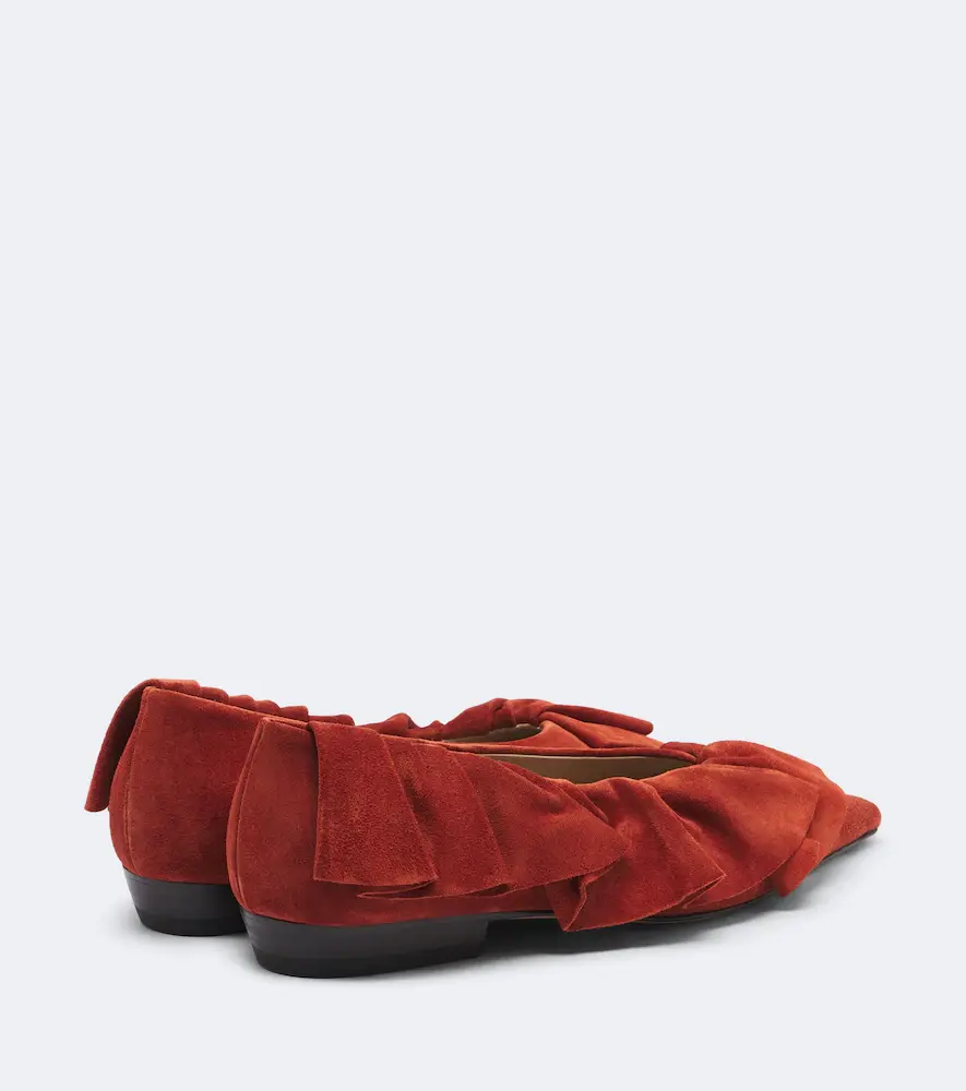 JW Anderson Ruffled suede flats | Thumbnail 4 JW Anderson Ruffled suede flats | Thumbnail 4