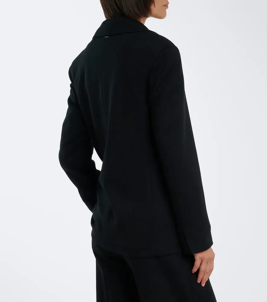 'S Max Mara 'S Max Mara Wool and cotton-blend jersey blazer | Thumbnail 3 'S Max Mara 'S Max Mara Wool and cotton-blend jersey blazer | Thumbnail 3