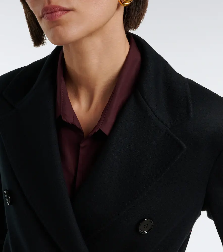'S Max Mara 'S Max Mara Wool and cotton-blend jersey blazer | Thumbnail 4 'S Max Mara 'S Max Mara Wool and cotton-blend jersey blazer | Thumbnail 4