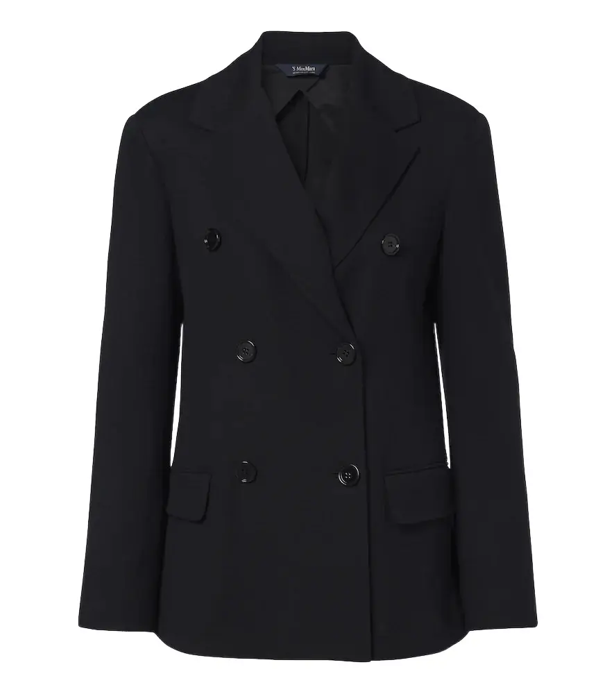 'S Max Mara 'S Max Mara Wool and cotton-blend jersey blazer