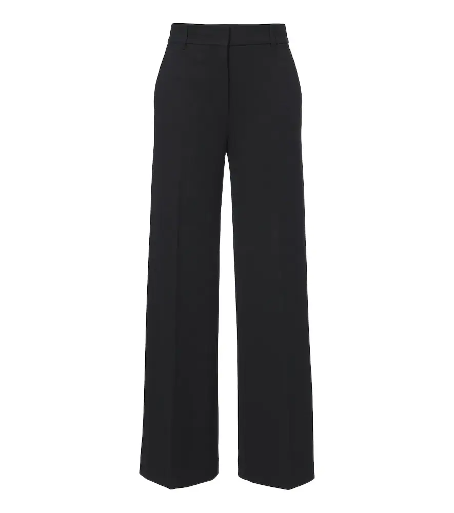'S Max Mara 'S Max Mara Wool and cotton-blend jersey wide-leg pants | Image 1 'S Max Mara 'S Max Mara Wool and cotton-blend jersey wide-leg pants | Image 1