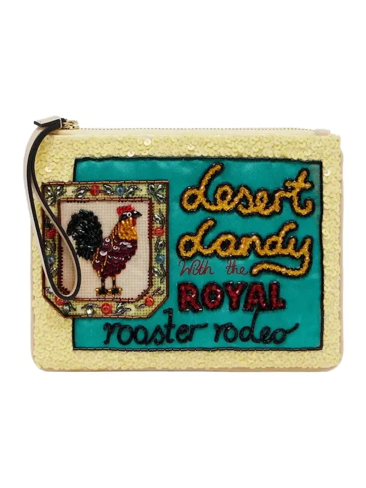 Alémais Ace Rooster embellished pouch Alémais Ace Rooster embellished pouch
