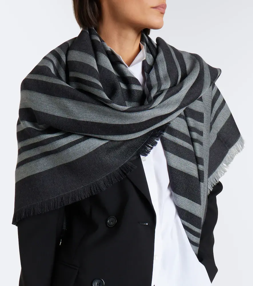 Joseph Neoma fringed jacquard virgin wool scarf | Thumbnail 5 Joseph Neoma fringed jacquard virgin wool scarf | Thumbnail 5