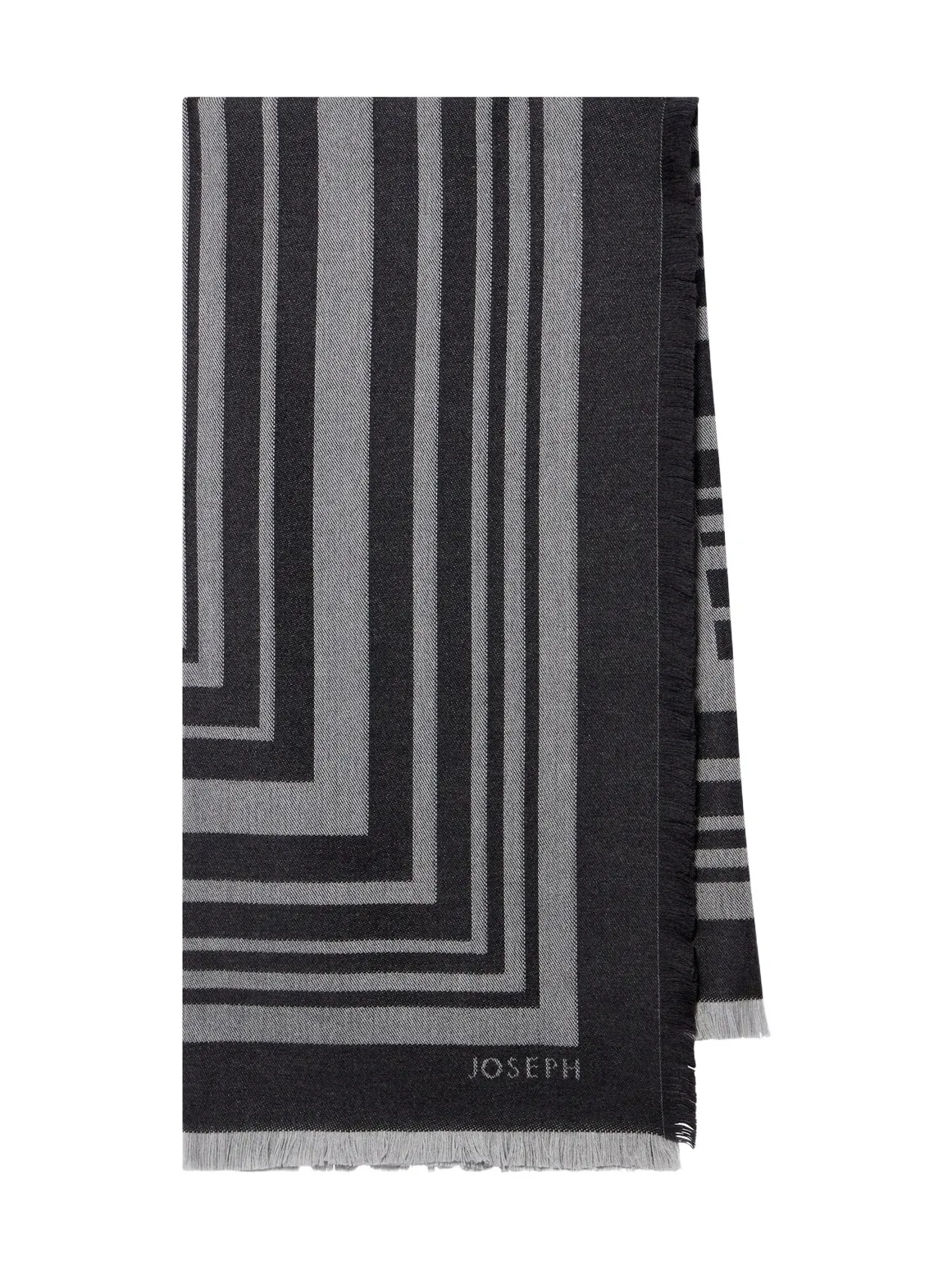 Neoma fringed jacquard virgin wool scarf Neoma fringed jacquard virgin wool scarf