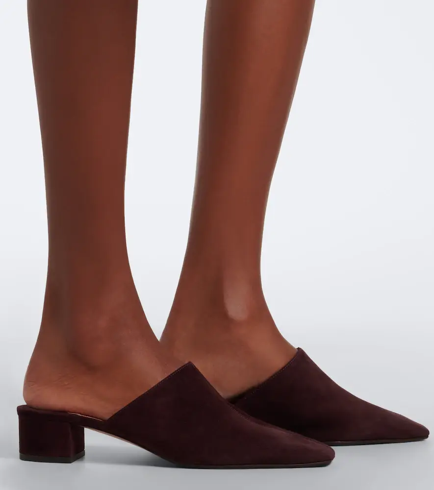 Aquazzura Colbert suede mules | Thumbnail 6