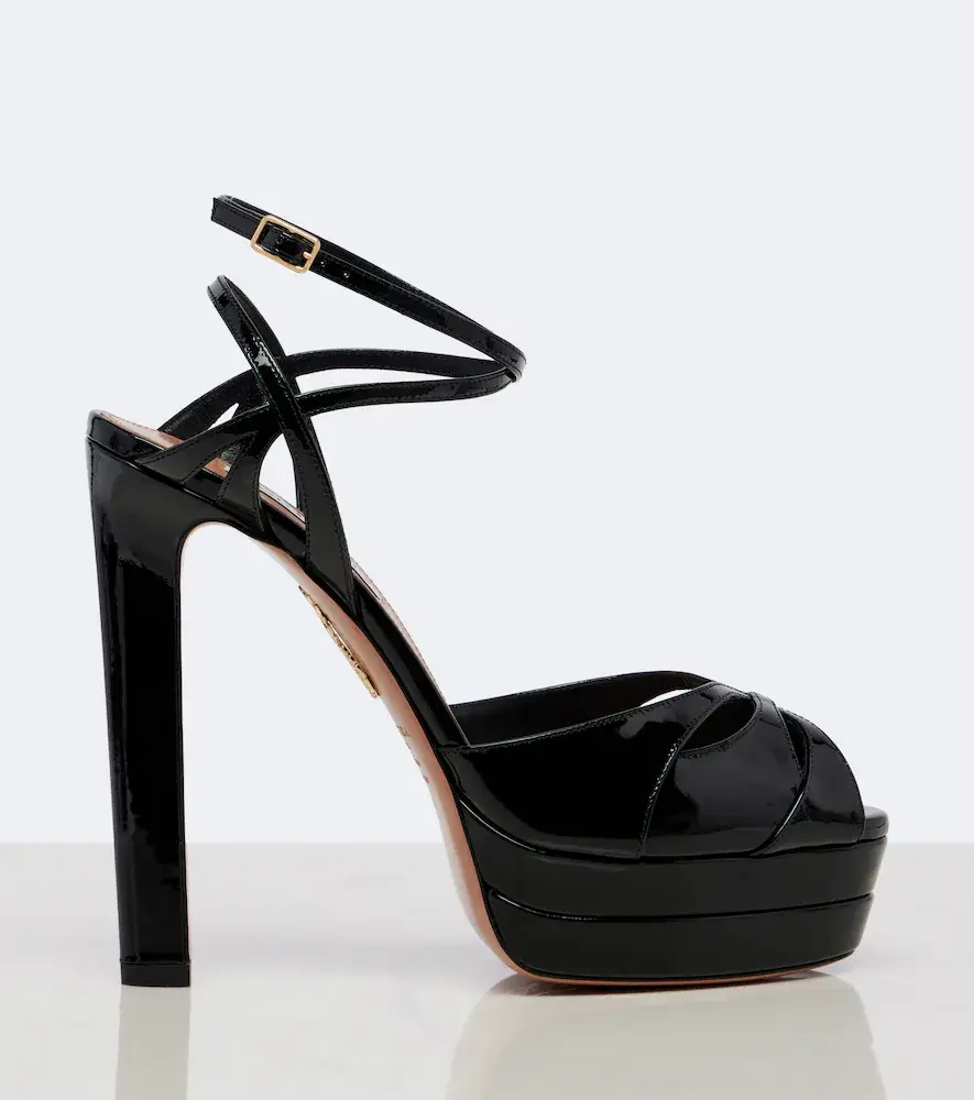 Aquazzura Moves patent leather platform sandals | Thumbnail 2