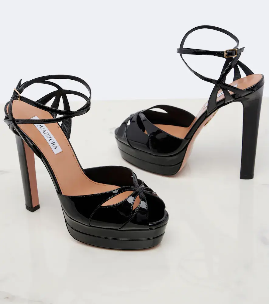 Aquazzura Moves patent leather platform sandals | Thumbnail 4