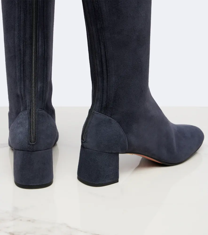 Aquazzura Saint Honoré suede knee-high boots | Thumbnail 4