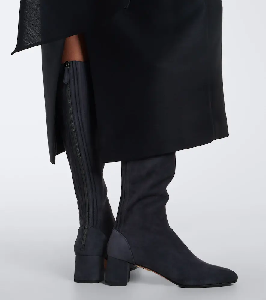 Aquazzura Saint Honoré suede knee-high boots | Thumbnail 6