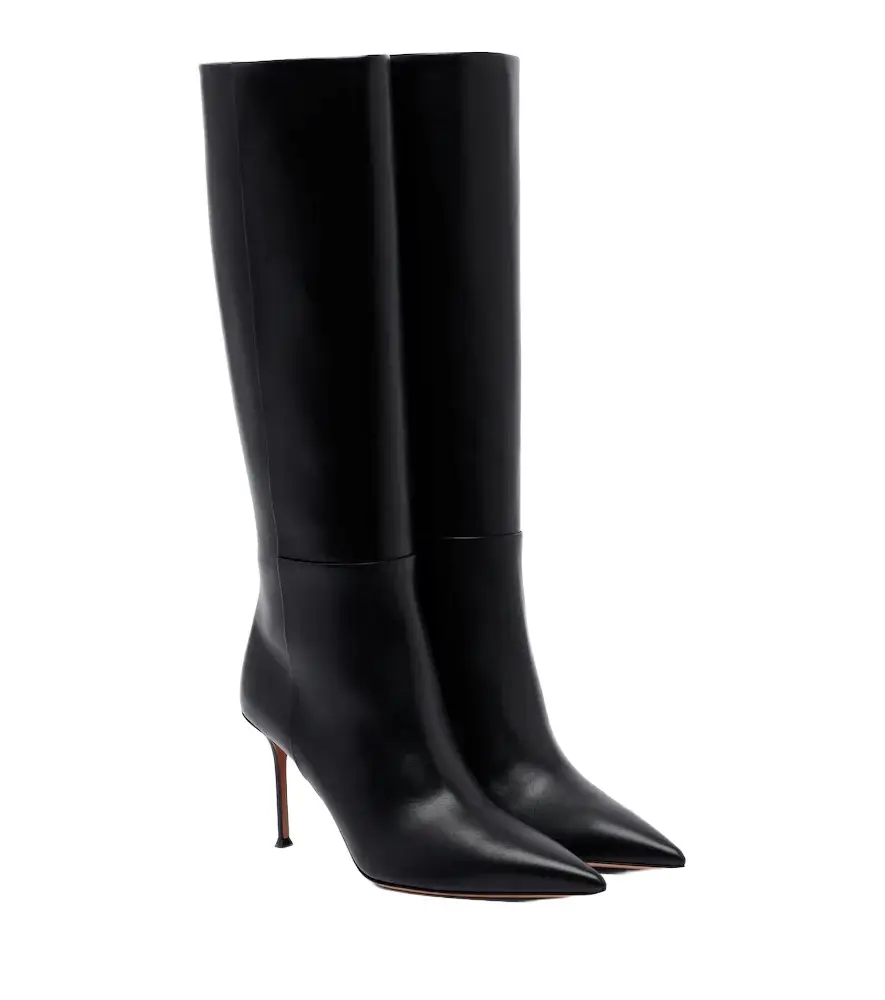 Aquazzura Harper leather knee-high boots | Image 1 Aquazzura Harper leather knee-high boots | Image 1