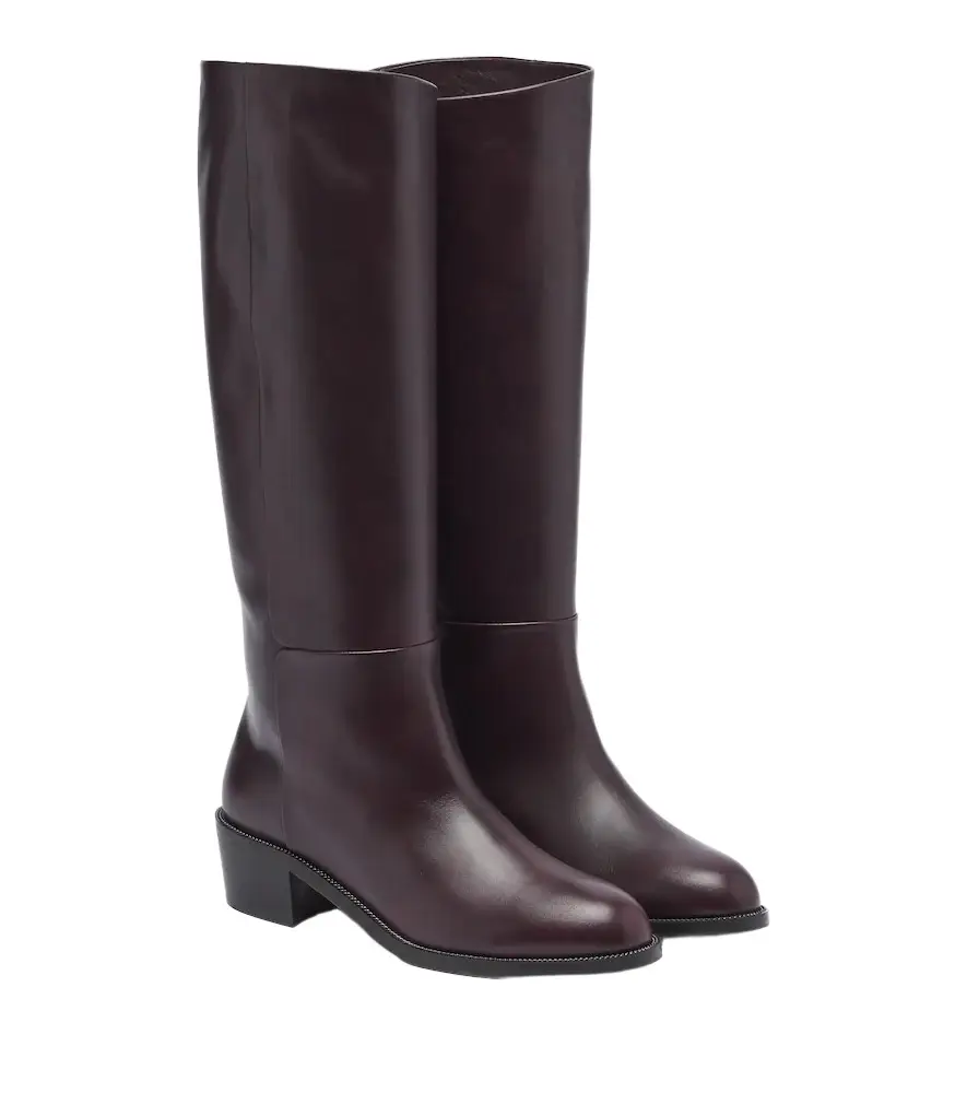 Aquazzura Sellier leather knee-high boots | Image 1 Aquazzura Sellier leather knee-high boots | Image 1