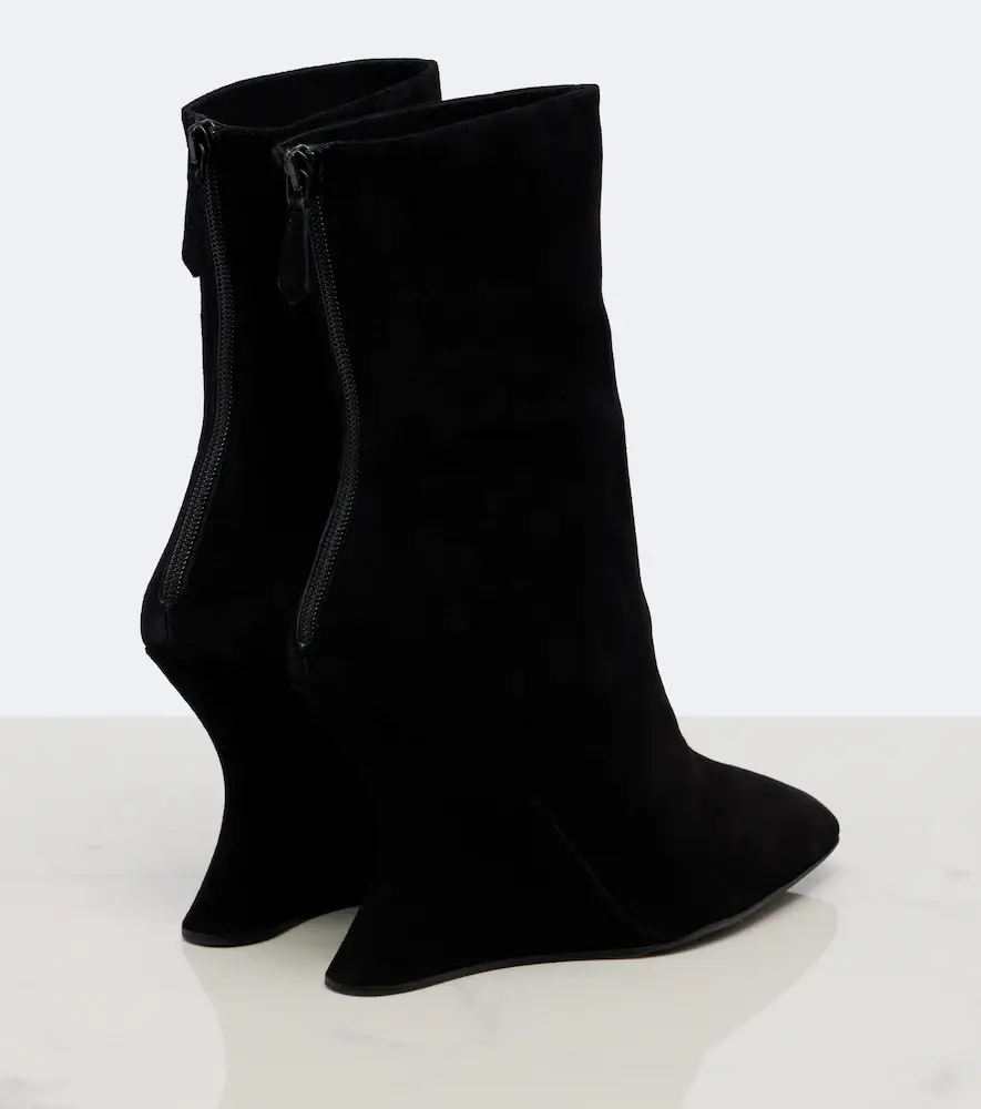 Aquazzura Amore suede wedge ankle boots | Thumbnail 3 Aquazzura Amore suede wedge ankle boots | Thumbnail 3
