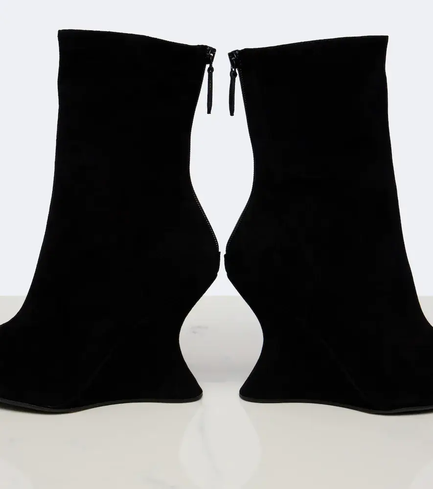 Aquazzura Amore suede wedge ankle boots | Thumbnail 4 Aquazzura Amore suede wedge ankle boots | Thumbnail 4