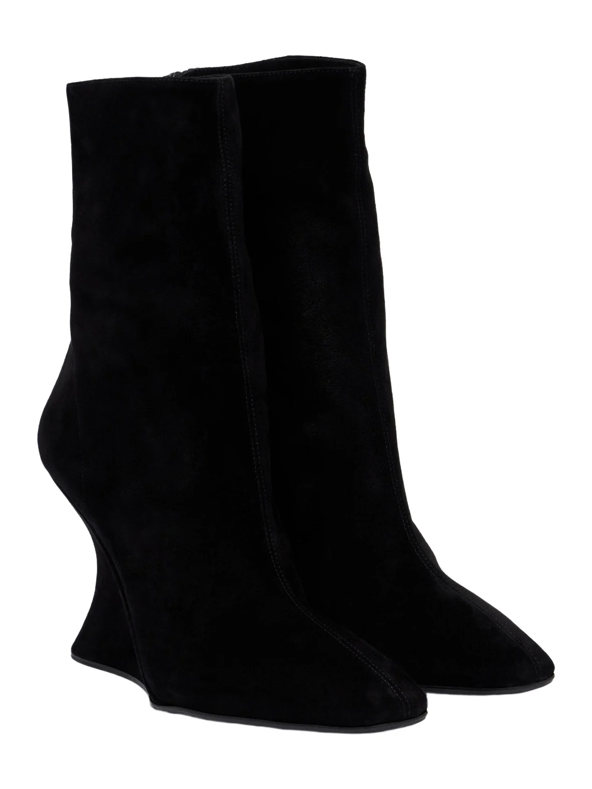Amore suede wedge ankle boots